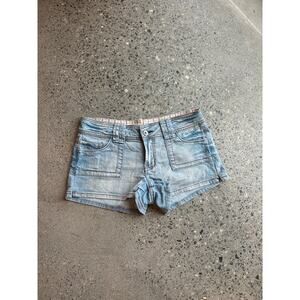 Zanadi Jeans Women’s 11 Shorts Blue Denim y2k Early 2000s low rise mini shorts